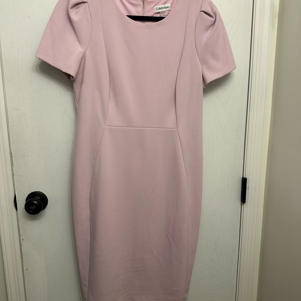 Calvin Klein Soft Pink Midi Dress